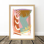 Tropical Leaf Abstract Tropicus Art Print, thumbnail 4 of 7
