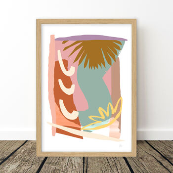 Tropical Leaf Abstract Tropicus Art Print, 4 of 7