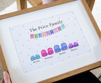 Personalised Croc Family Print, 4 of 5