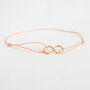 Gold Infinity Bracelet, Assorted Colours, thumbnail 9 of 9