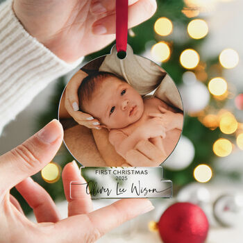 Baby's First Christmas Photo Ornament 2025, 7 of 11