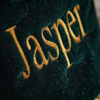 Luxury Plush Velvet Christmas Stocking, 3 of 4