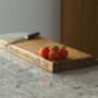 Personalised Solid Oak Chamfered Edge Chopping Board, thumbnail 2 of 8