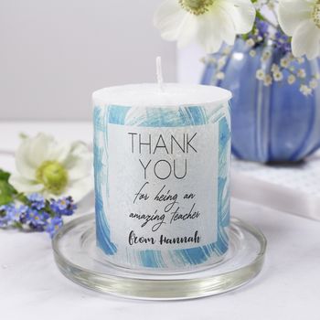 Thank You Teacher Patterned Candle, 2 of 9