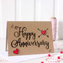 Personalised Name And Date Anniversary Card, thumbnail 4 of 6