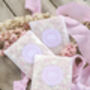 10 Personalised Pink Geometric Wedding Confetti Sachets, thumbnail 9 of 9