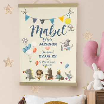 Personalised Cotton Naming Ceremony Print, 3 of 6
