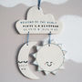 Personalised Welcome To The World Hanging Decoration, thumbnail 1 of 2