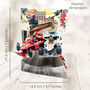 Formula One Racing Car 3D Swing Greetings Card, thumbnail 4 of 5