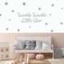 Twinkle Twinkle Little Star Fabric Wall Stickers, thumbnail 2 of 4