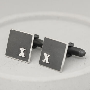 10th Anniversary Gift For Him. Roman Numeral Cufflinks, 7 of 10