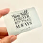 Personalised Metal Wallet Card, thumbnail 3 of 3