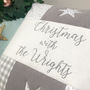 Christmas With… Grey Cushion, thumbnail 3 of 3