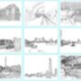 Sets Of Artistic City Postcards, thumbnail 7 of 12