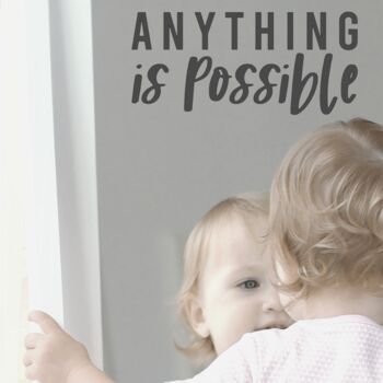 Anything Is Possible! Law Of Attraction Mirror Decal, 2 of 7