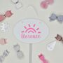 Personalised Sunshine Hair Bow Hanger Various Colours, thumbnail 2 of 8