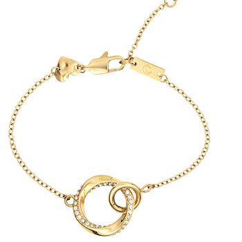 Personalised Woman's Glistering Eclipse Bracelet In Gold, 4 of 7