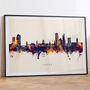 Leeds Skyline Cityscape Black And White Art Print, thumbnail 6 of 12