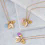 Personalised Leaf Cluster Necklace, thumbnail 1 of 4