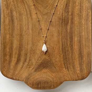 Raindrop Freshwater Pearl Necklace, 9 of 10