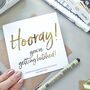 Engagement Wedding Card | Hooray You're Getting Hitched, thumbnail 1 of 5