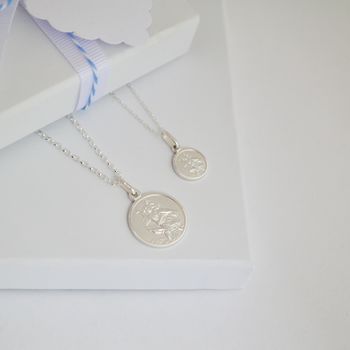 Sterling Silver St Christopher Travellers Necklace, 10 of 10