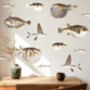 Puffer Fish Peel And Stick Fabric Wall Decals, thumbnail 2 of 8