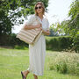 Straw Woven Shoulder Tote Bags, thumbnail 5 of 6