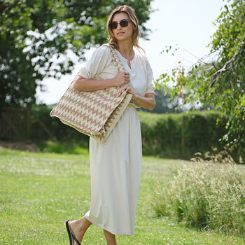 Straw Woven Shoulder Tote Bags, 5 of 6
