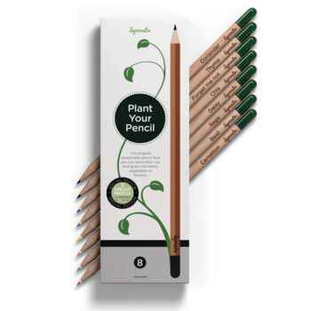 Pack Of Eight Mixed Sprouting Seed Pencils, 5 of 5