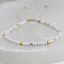 Gemstone Boho Beaded Adjustable Friendship Bracelet, thumbnail 8 of 9