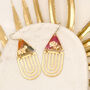 Multicolour Triangular Statement Drop Earrings Arch, thumbnail 1 of 8