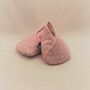 Reclaimed Eco Friendly Delicate Pink Baby Shoes, thumbnail 4 of 11