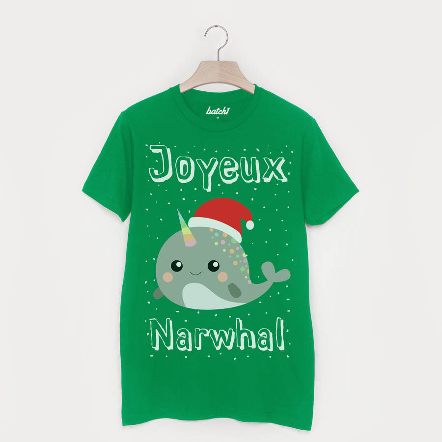 narwhal christmas shirt