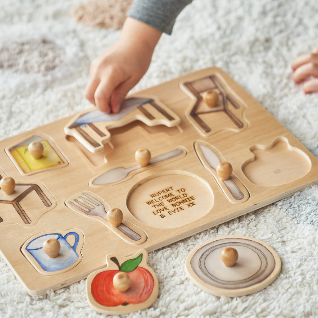 Personalised Objects At Home Wooden Puzzle, 1 of 3