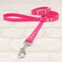 Waterproof Dog Collar And Lead Set Electric Pink, thumbnail 1 of 2