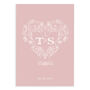 Personalised Heart Strings, Wedding Card, Frameable, thumbnail 5 of 9