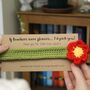 Personalised Thank You Teacher Flower Bookmark, thumbnail 1 of 6