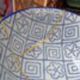 Blue Patterned Kintsugi Bowl, thumbnail 2 of 3