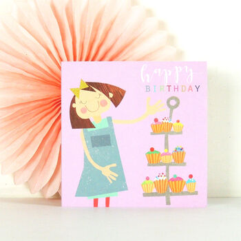 Glittery Bake Off Birthday Card, 4 of 5