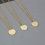 Etched Birth Flower Necklaces, thumbnail 9 of 12
