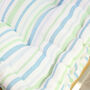 Pastel Stripe Organic Cotton Chair Cushions, thumbnail 4 of 6