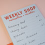 Necessities And Niceties Weekly Shopping List Pad, thumbnail 3 of 6