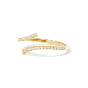 9ct Solid Gold Diamond Wrap Ring, 4 of 4