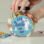 Personalised The Snowman And The Snowdog Sweet Jar – Stocking Filler, thumbnail 2 of 3