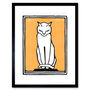 Sitting Cat 1916 Julie De Graag Vintage Wall Art Print, thumbnail 1 of 3