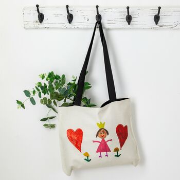 Personalised Child's Drawing Canvas Bag, 3 of 10