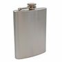 Personalised Engraved 8oz Satin Steel Flask, thumbnail 1 of 9