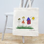 Personalised Hand Drawn Mother's Day Tote Bag, thumbnail 2 of 5