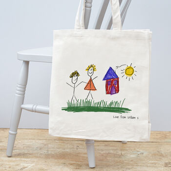 Personalised Hand Drawn Mother's Day Tote Bag, 2 of 5